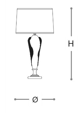 Lampe-8109-Opera-Italamp-Lampe-de-Table-Dimensions